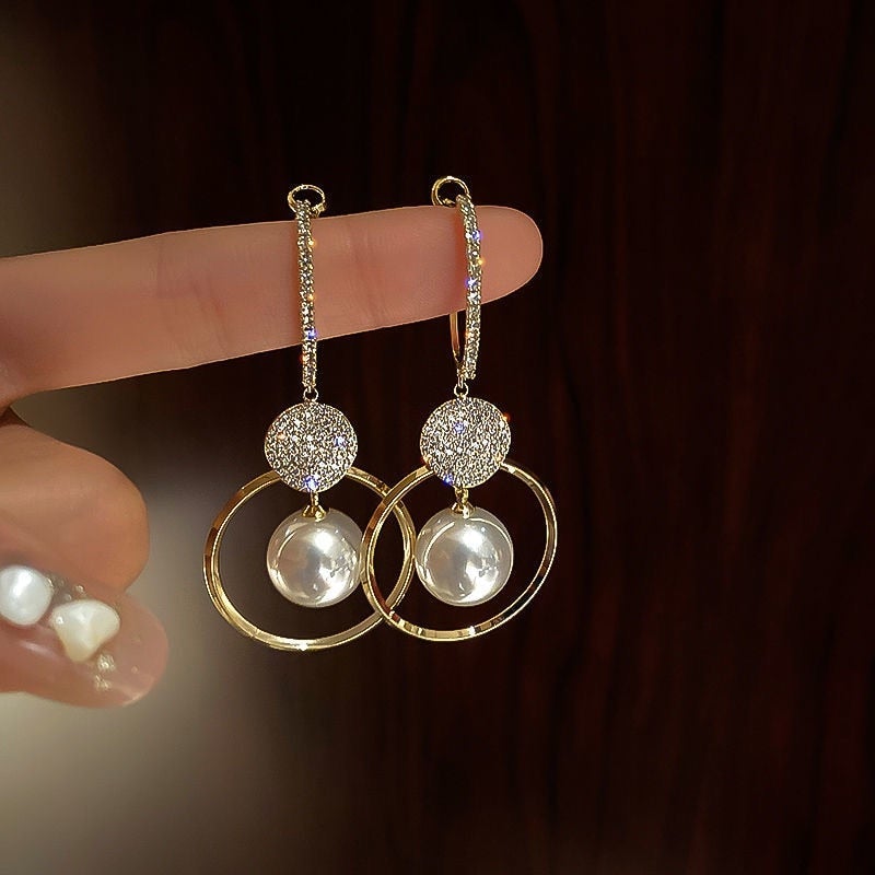 Luxe Oorbellen met Parels en Zirkonia's