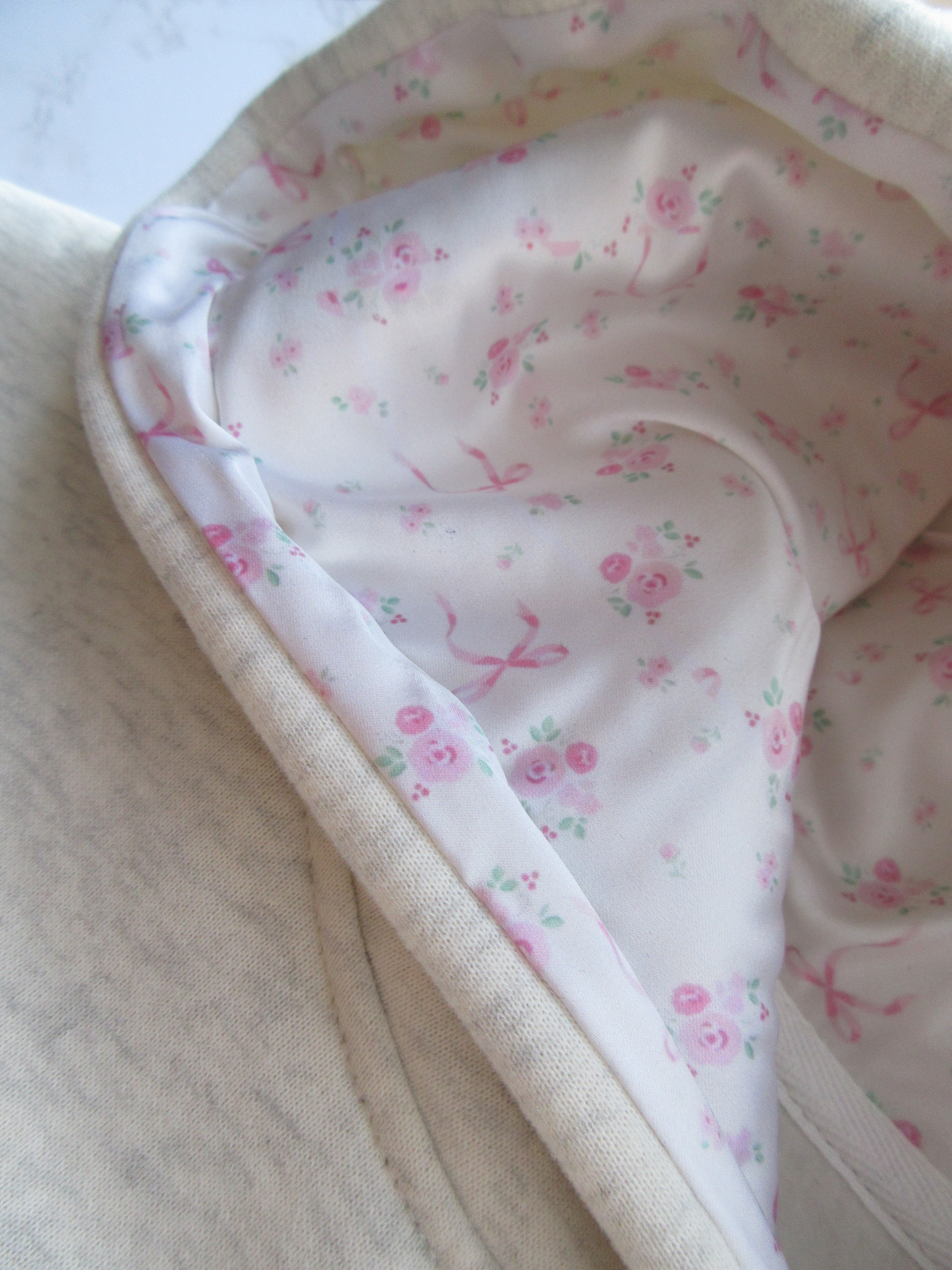 Zachte Oversized Bow Hoodie met Capuchon