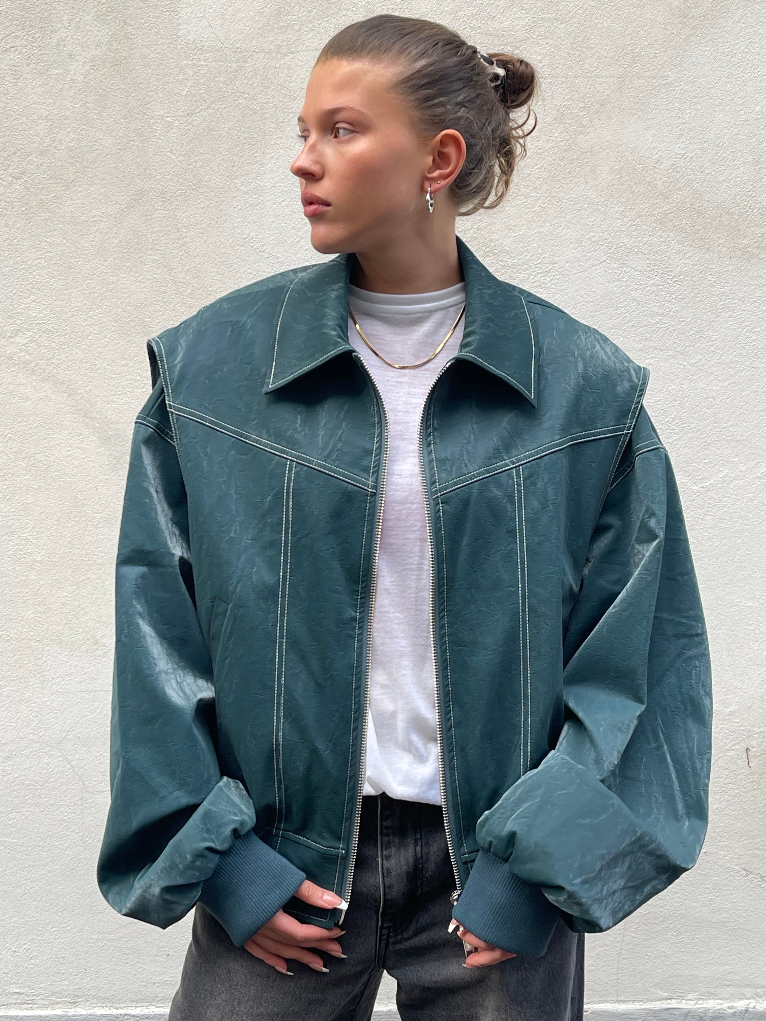 Letizia | Oversized Contrast Jacket met Streetstyle Flair