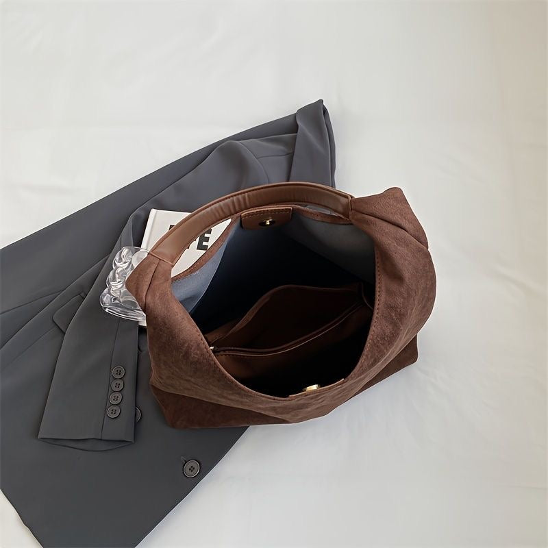 Luxe Suede Tote Bag