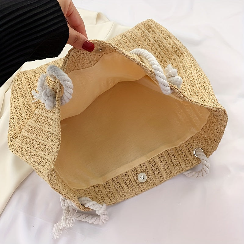 Riana | Grote Geweven Strandtas