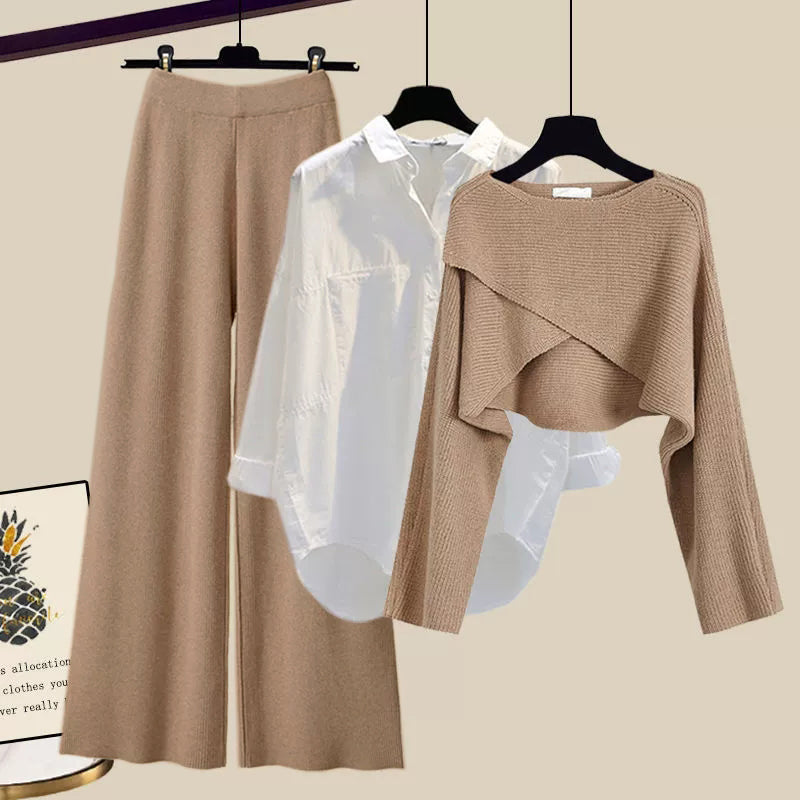 Trista | Stijlvolle Driedelige Set met Oversized Broek