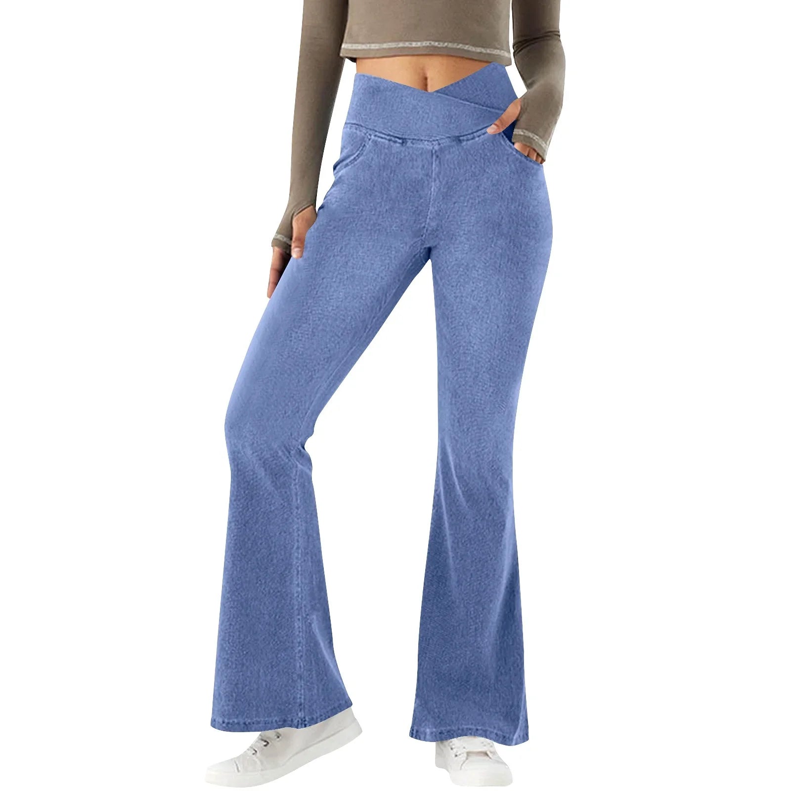 Veronica | Elastische Flatterende Flared Broek