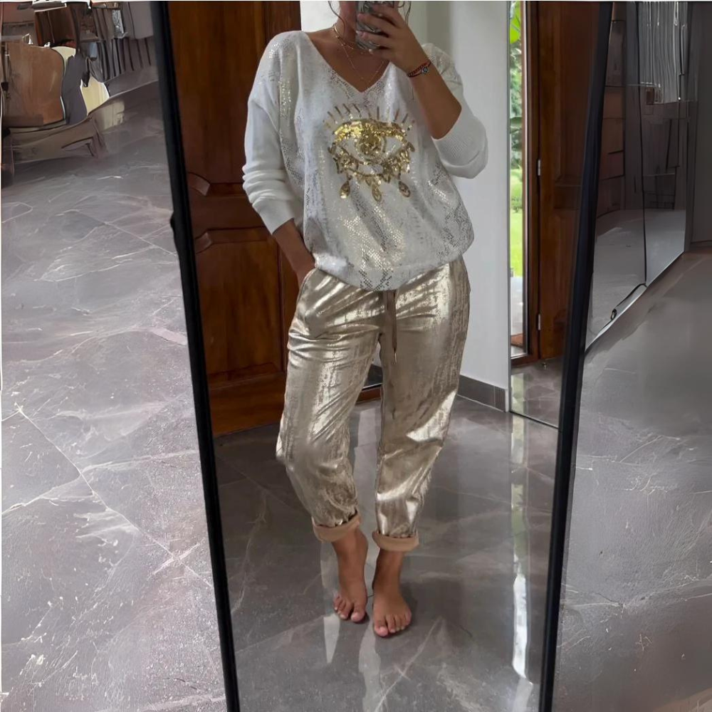 Daria | Metallic Lounge Set