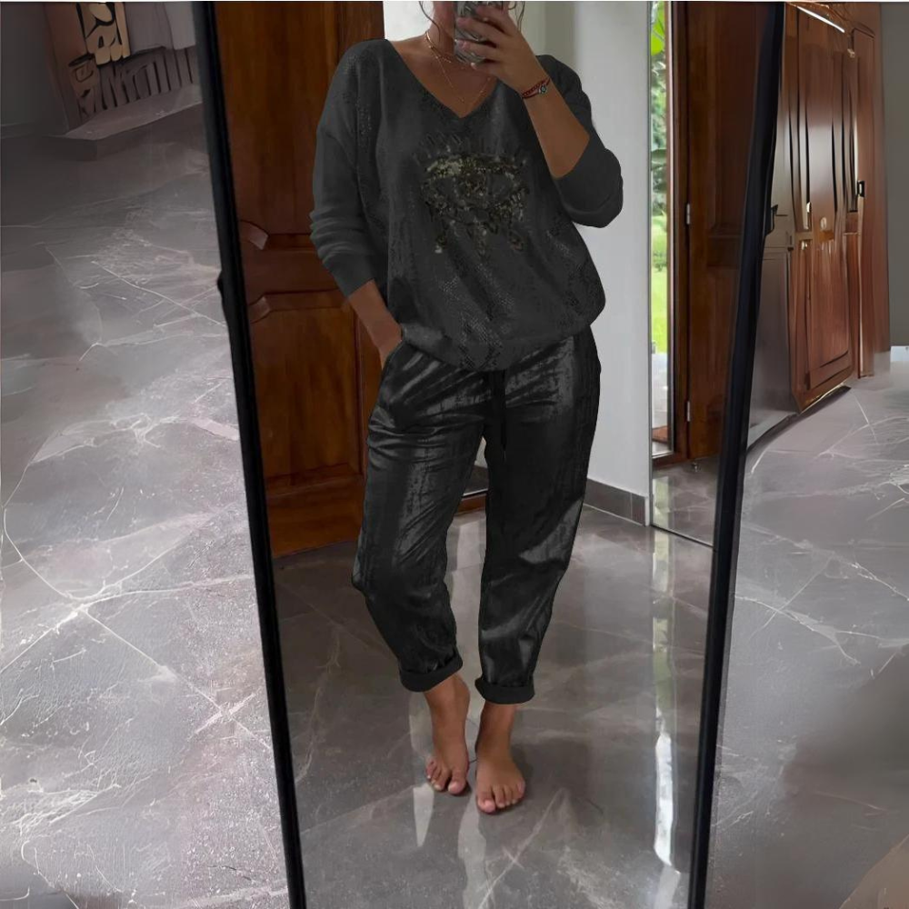Daria | Metallic Lounge Set