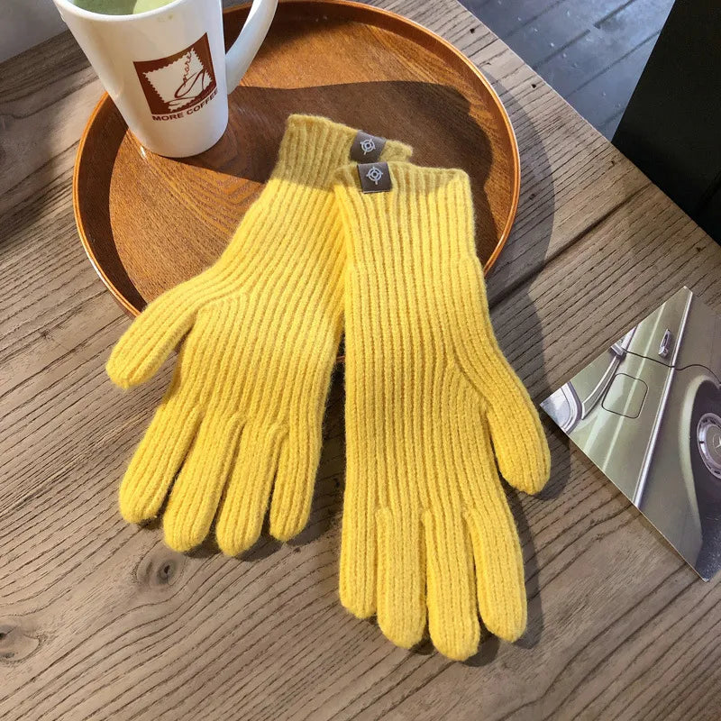 Warme Gebreide Dames Handschoenen met Comfortabele Pasvorm