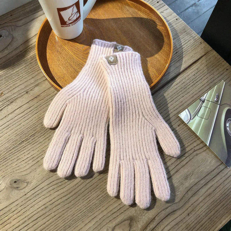 Warme Gebreide Dames Handschoenen met Comfortabele Pasvorm
