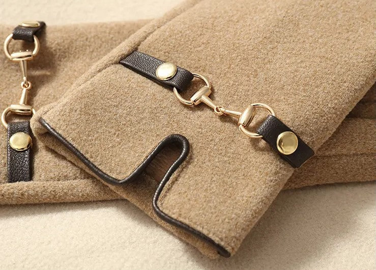Elegante Warme Dames Handschoenen Met Ketting