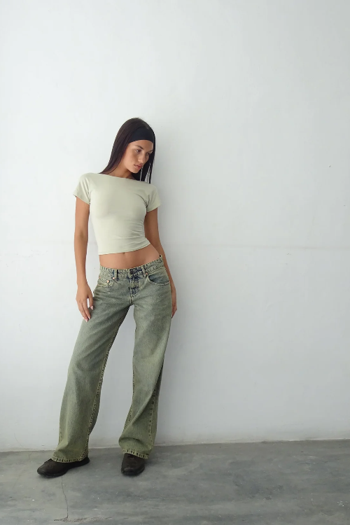 Yael | Low Rise Straight-Leg Jeans