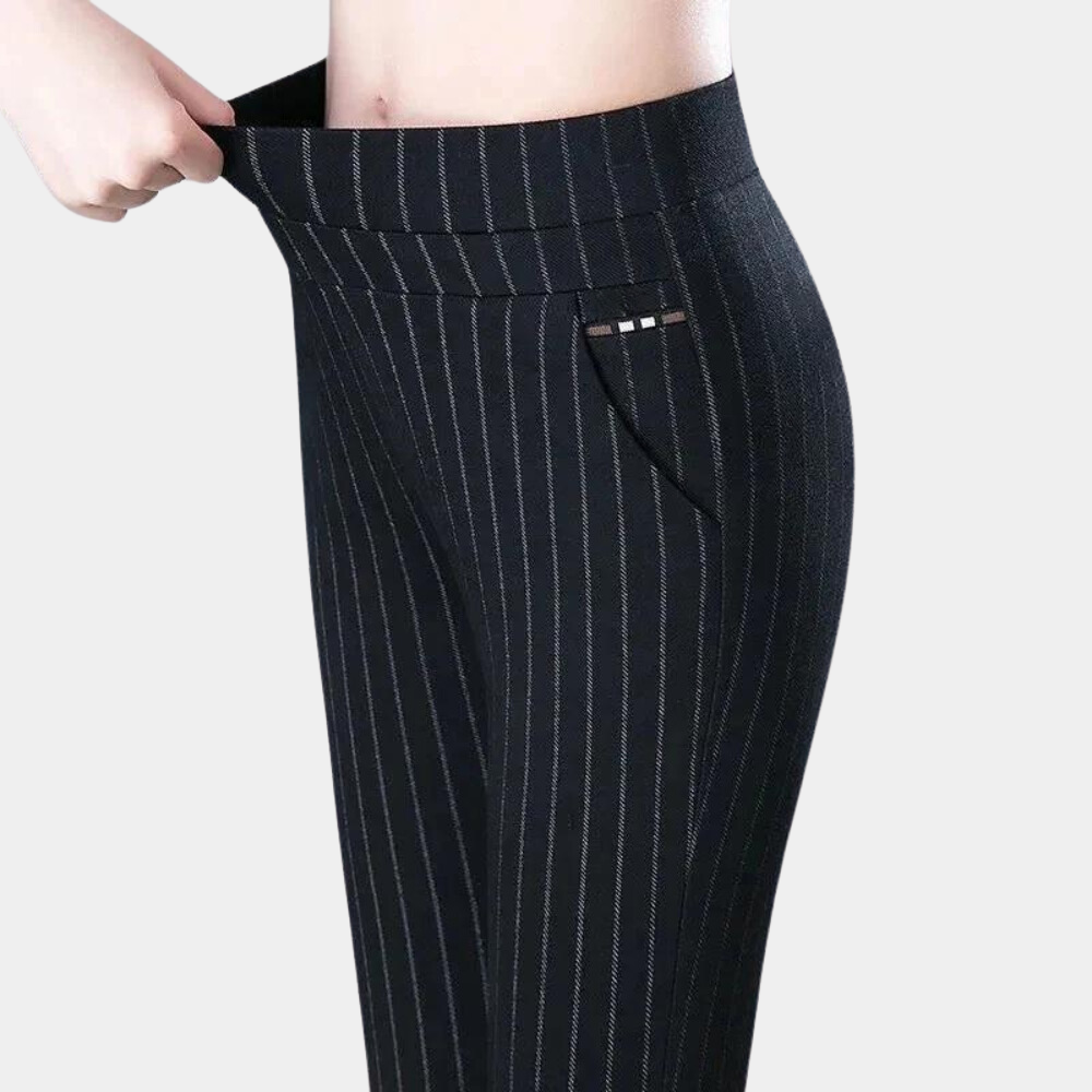 Comfortabele Zwarte Stretch Legging met Hoge Taille