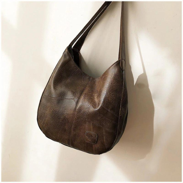 Lizi | Casual Schoudertas met Vintage Lederlook