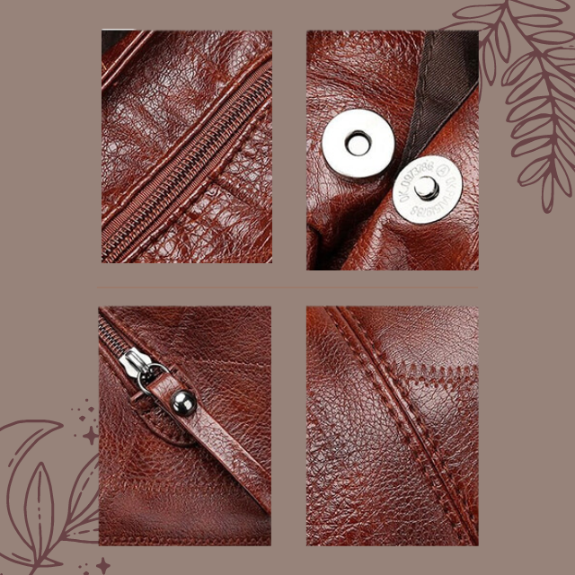 Lizi | Casual Schoudertas met Vintage Lederlook