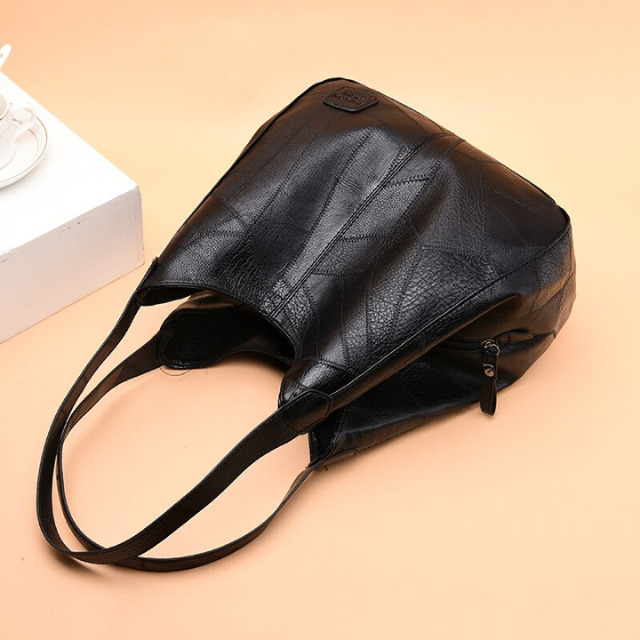 Lizi | Casual Schoudertas met Vintage Lederlook