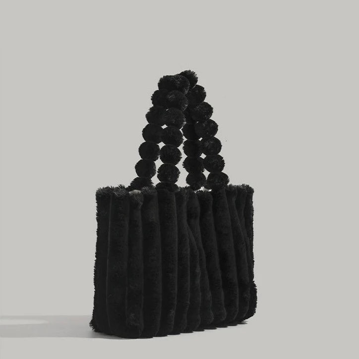Lina | Luxe Faux Fur Handtas met Gestructureerde Look