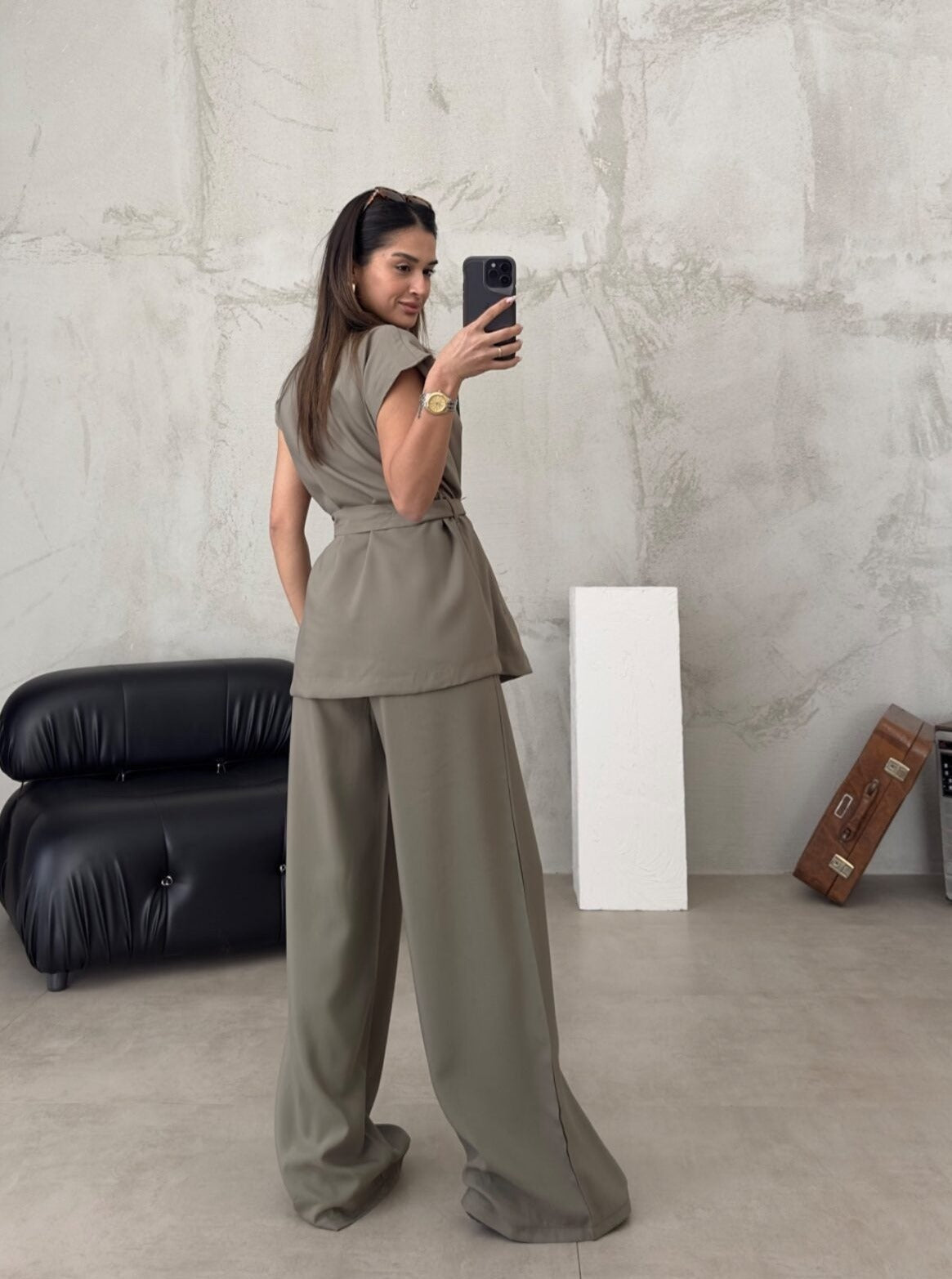 Jolene | Belted Wide-Leg Set