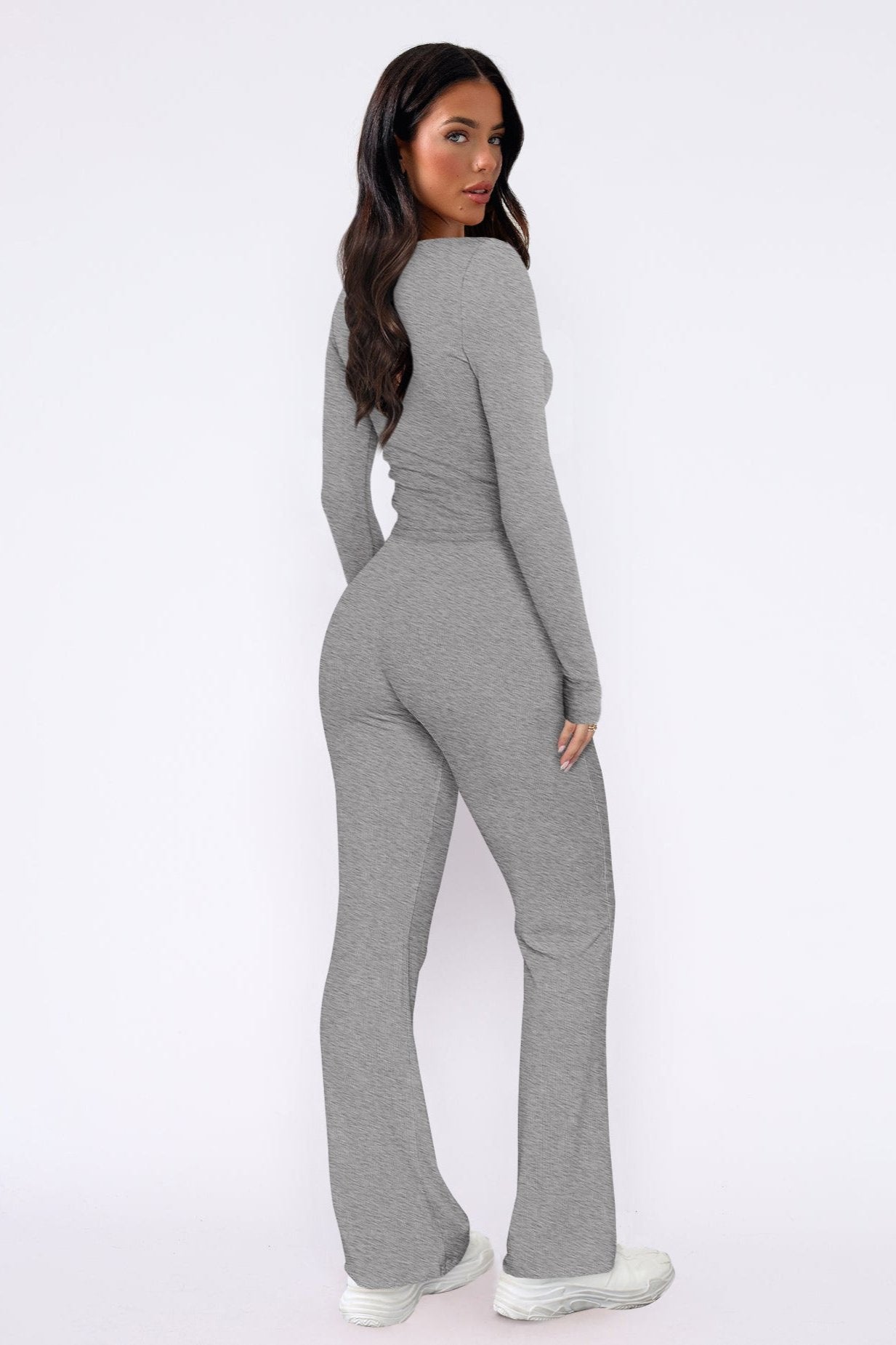 Lucie | Ribbed Long Sleeve Lounge Set