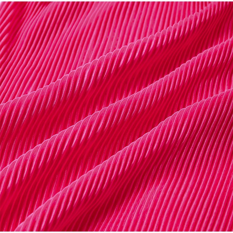 Magenta | Luxe Plissé Set met Losvallend Silhouet