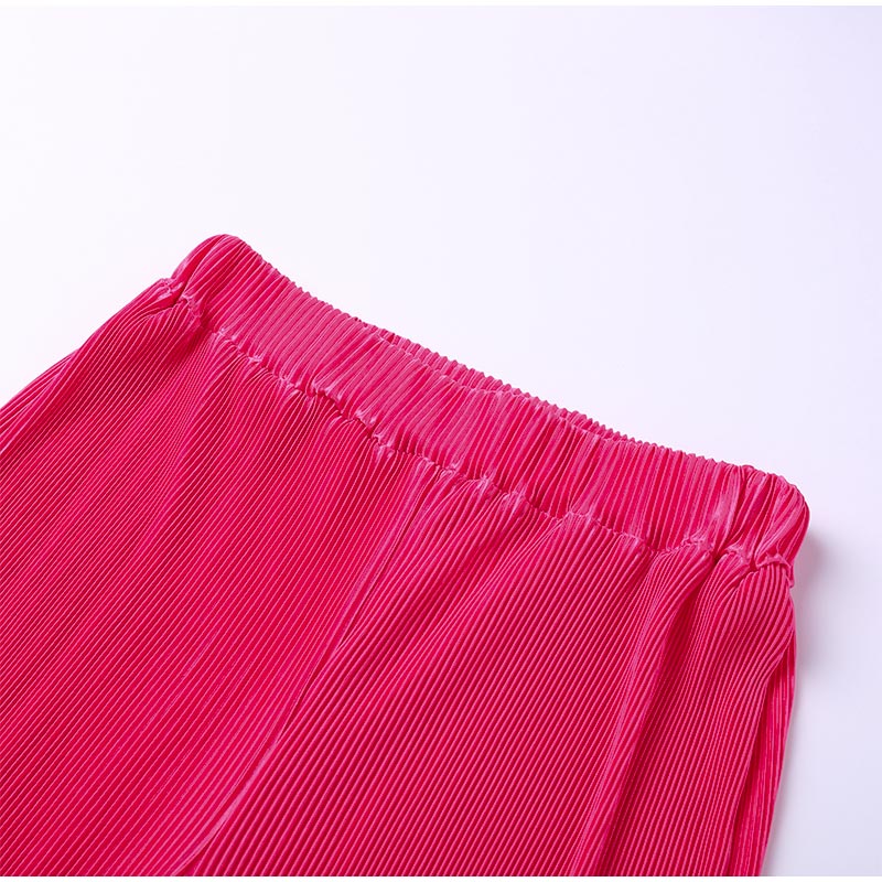 Magenta | Luxe Plissé Set met Losvallend Silhouet