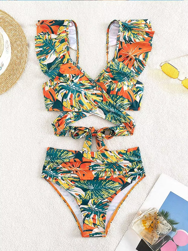 Amira | Tropische Ruffle Bikini