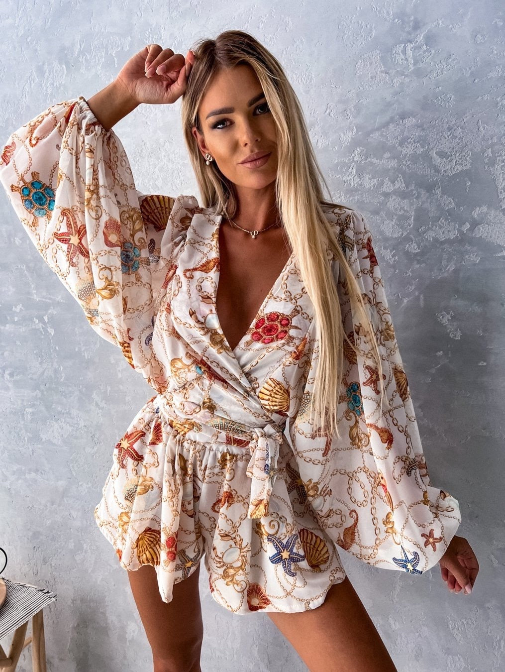 Anthonia | Zomerse Two-Piece Set met Tropische Print