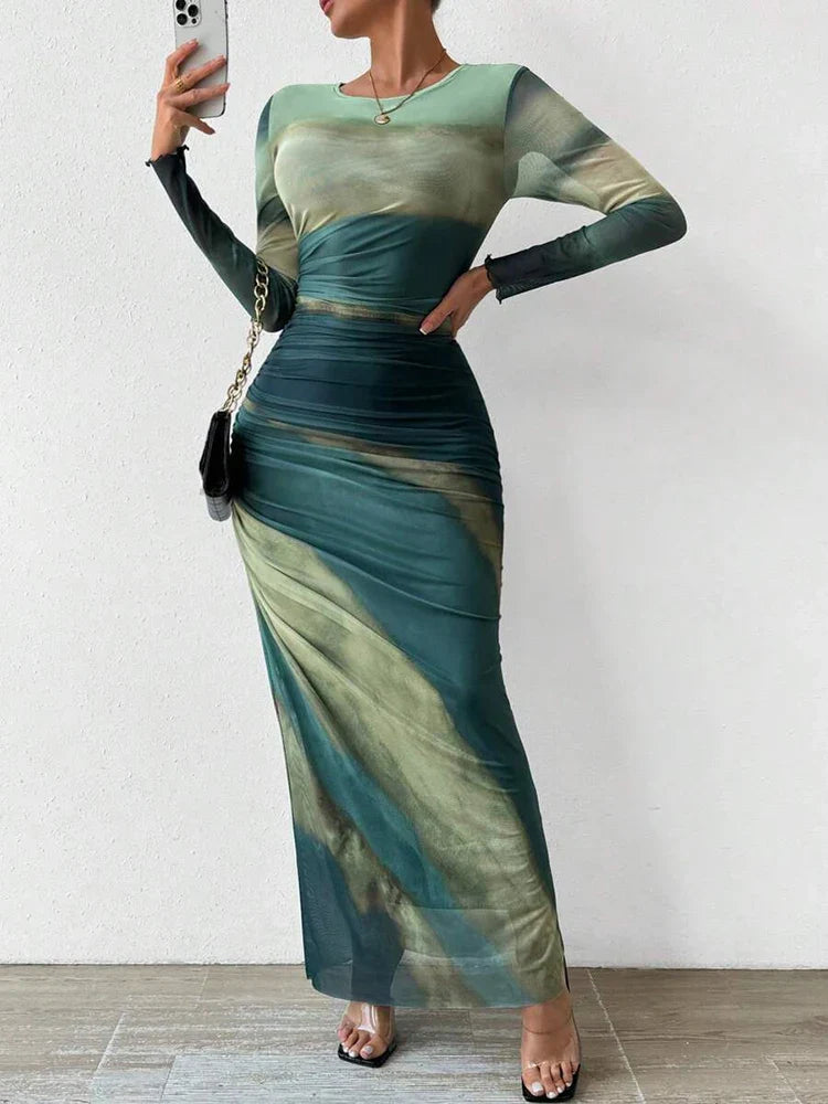 Selena | Sensual Sunset Maxi Dress