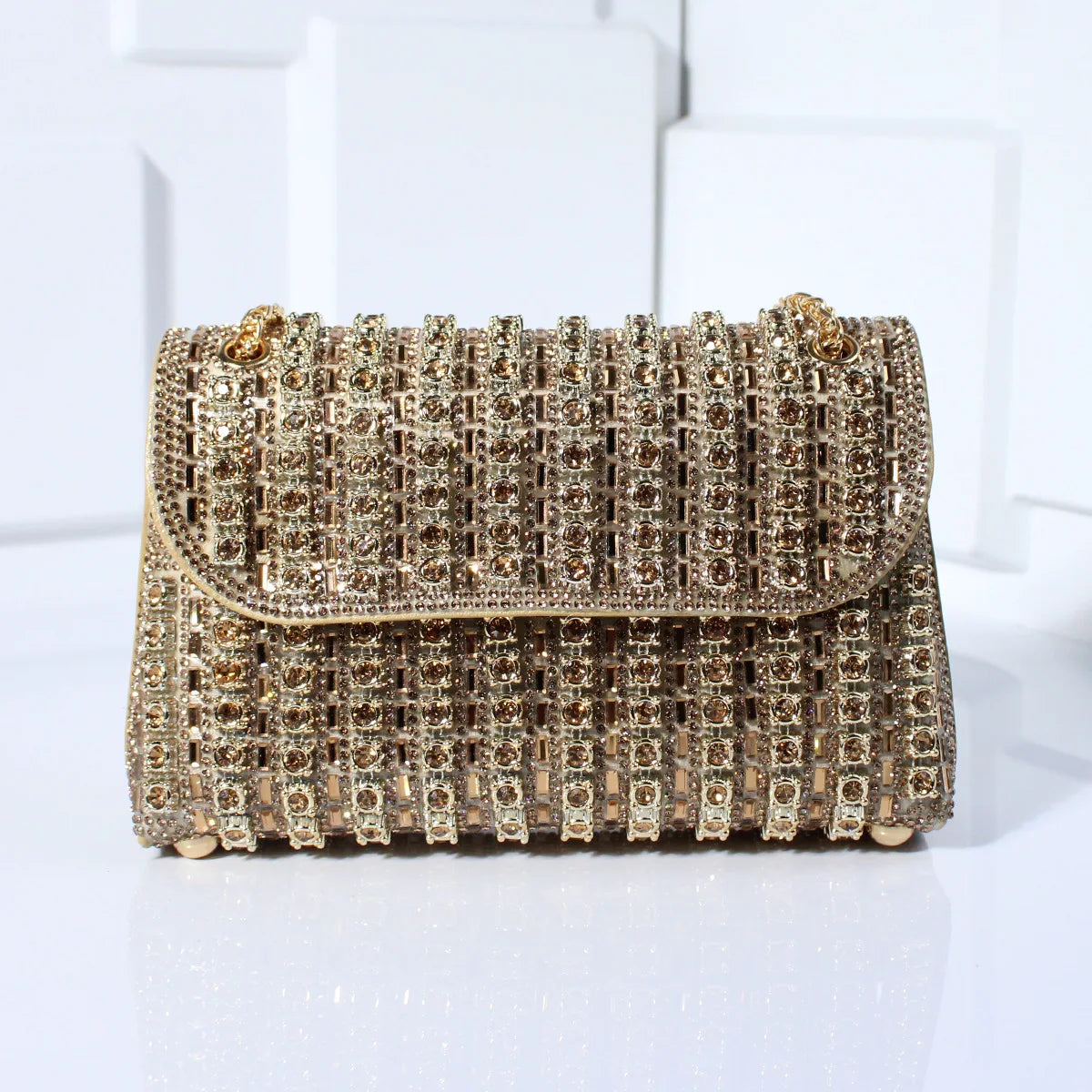 Tadea | Statement Schoudertas met Strass Mozaïek