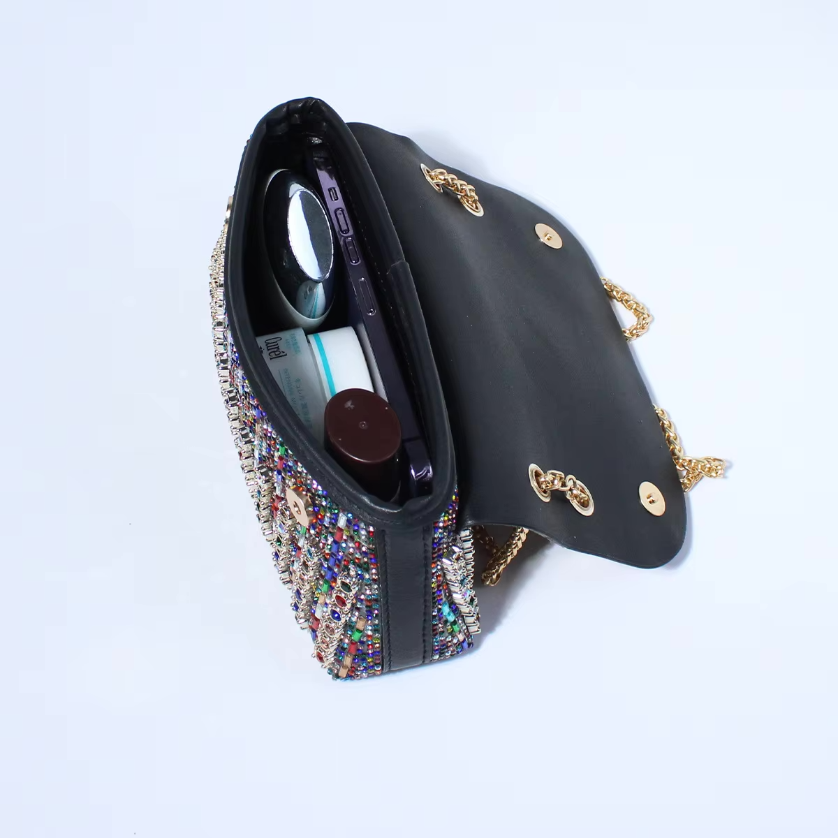 Tadea | Statement Schoudertas met Strass Mozaïek