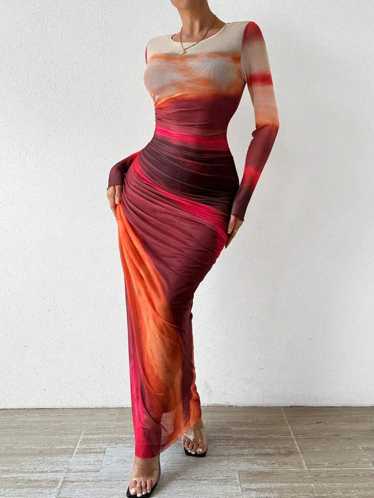Selena | Sensual Sunset Maxi Dress