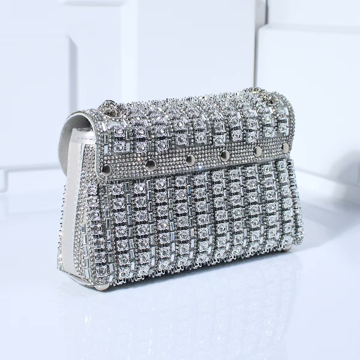 Tadea | Statement Schoudertas met Strass Mozaïek