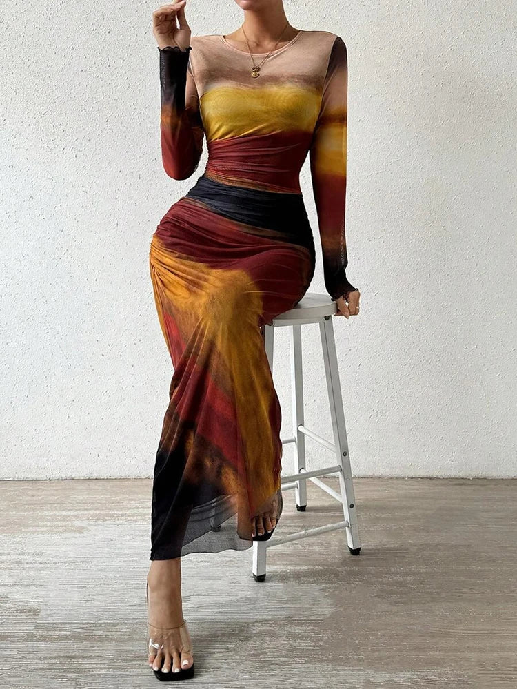 Selena | Sensual Sunset Maxi Dress