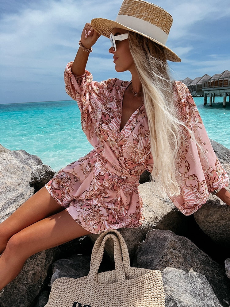 Anthonia | Zomerse Two-Piece Set met Tropische Print