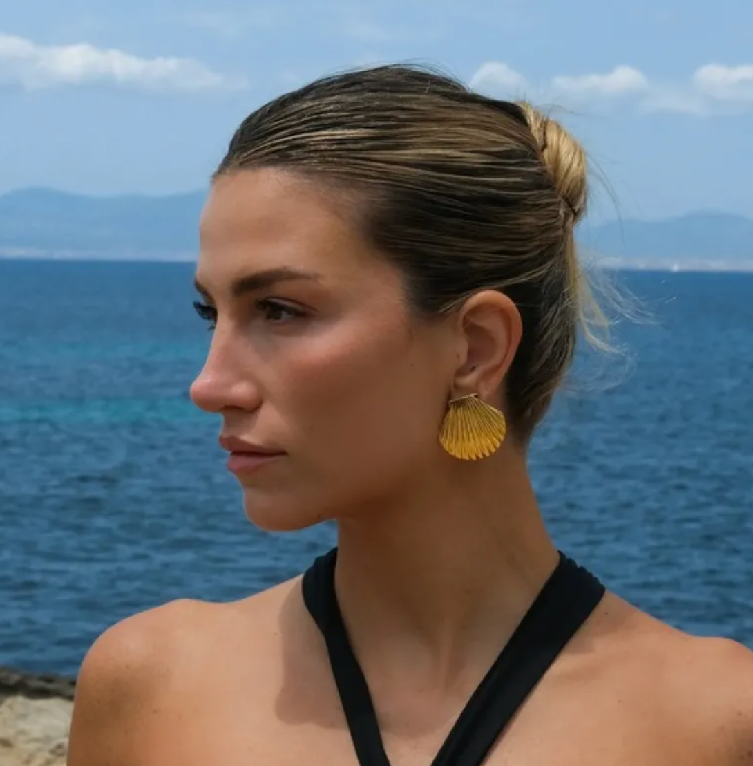 Marilee | Sculptural Gold Stud Earrings