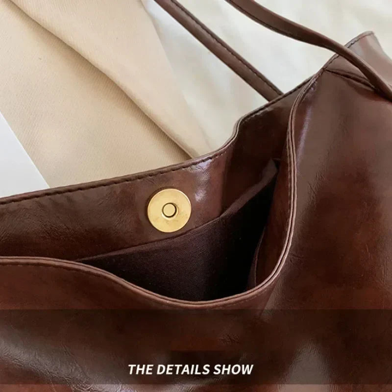 Leora | Luxe Ruime Shopper Schouder Tas