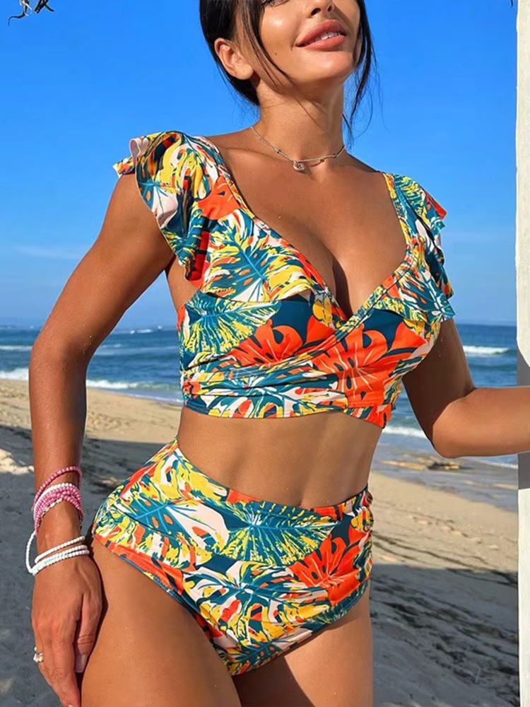 Amira | Tropische Ruffle Bikini