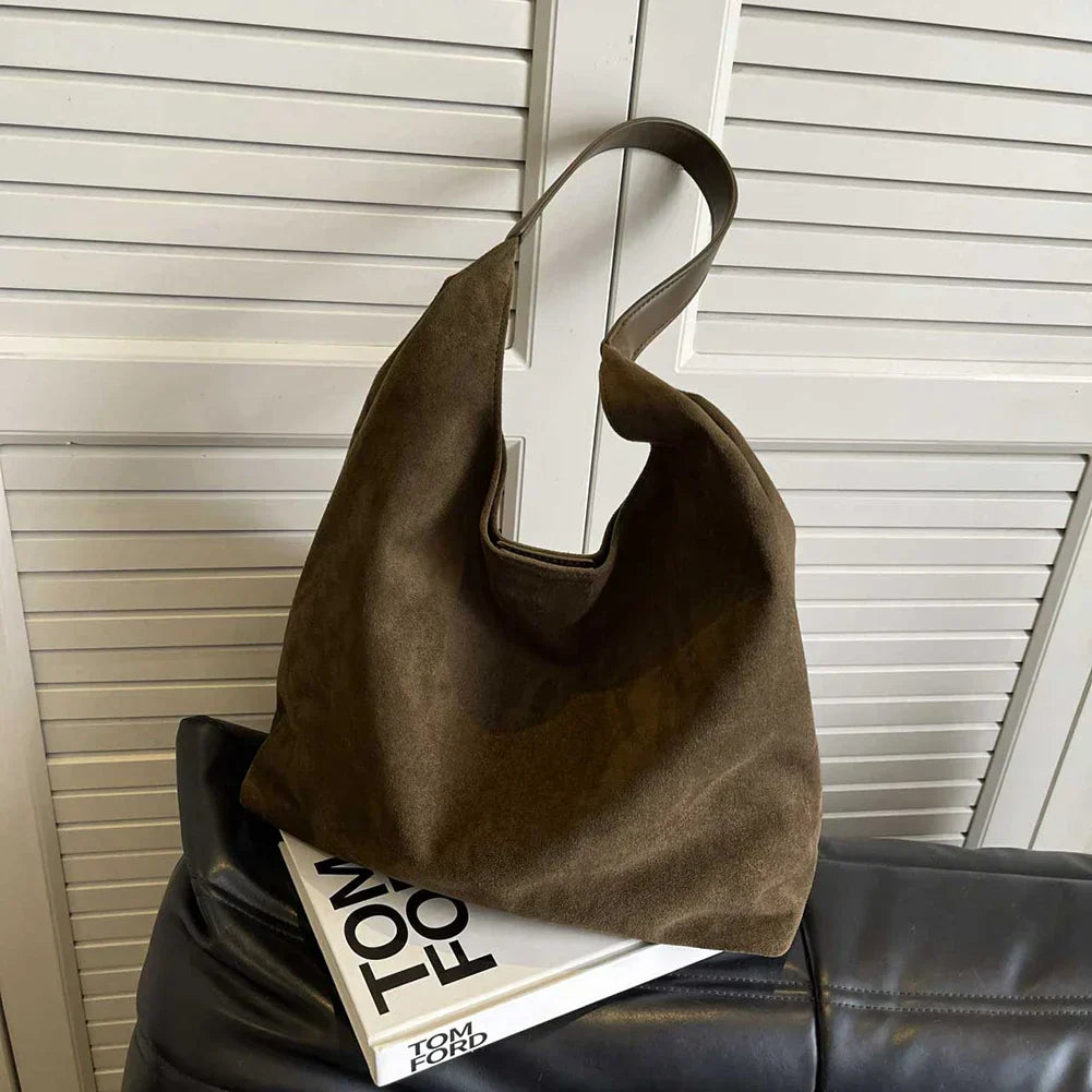 Luxe Suede Tote Bag