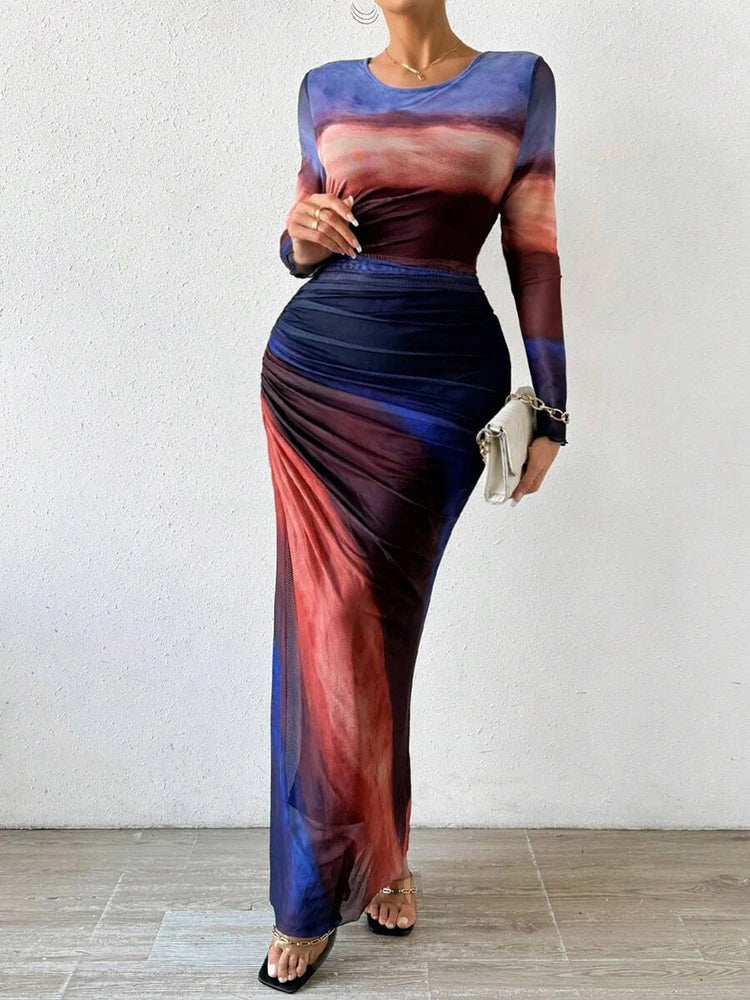 Selena | Sensual Sunset Maxi Dress