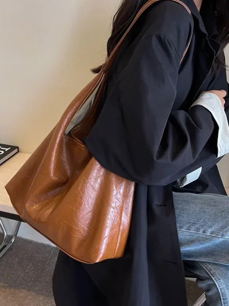 Stijlvolle Luxe Ruime Schoudertas