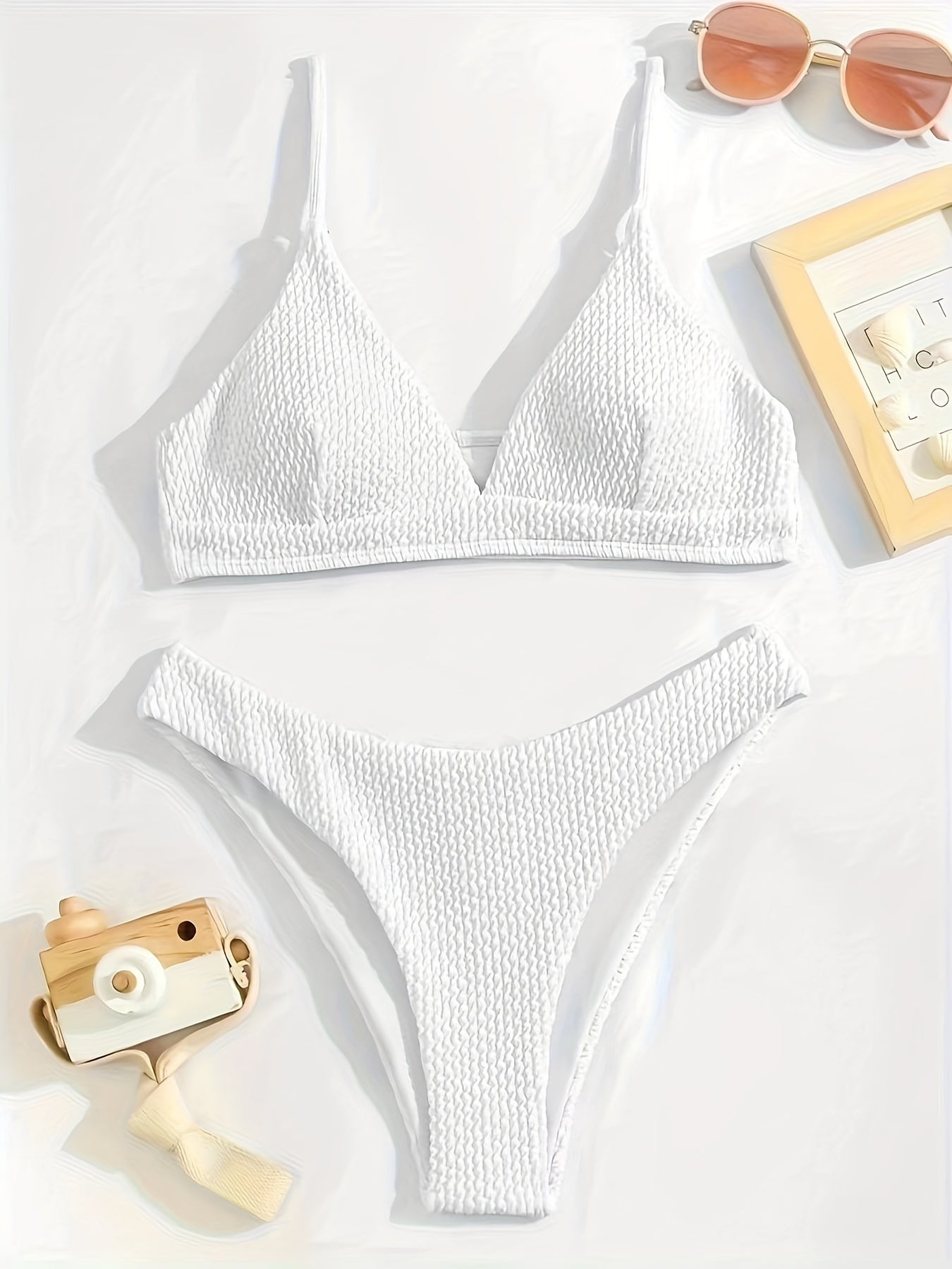 Domani | Wafelstructuur Triangel Bikini