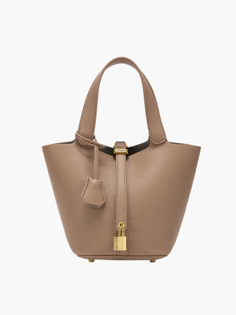 Lilla | Luxe Handtas met Gouden Slotdetail