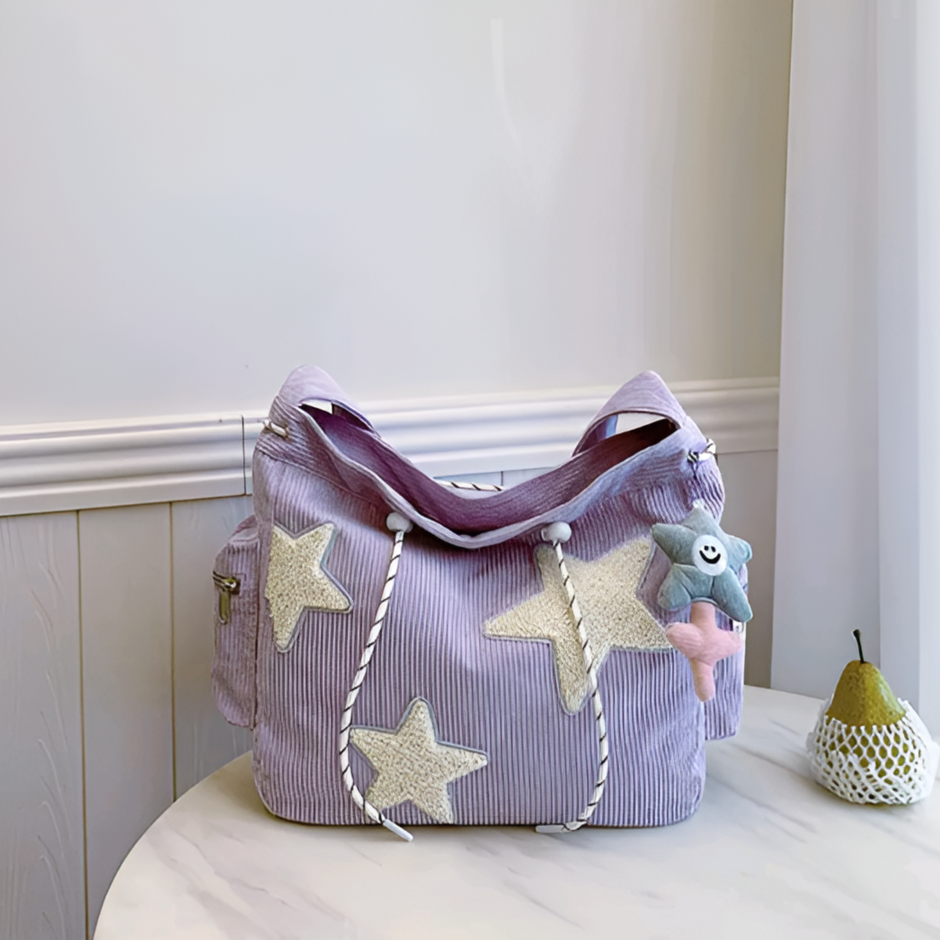 Trendy Stijlvolle Dames Schoudertas met Sterren Print