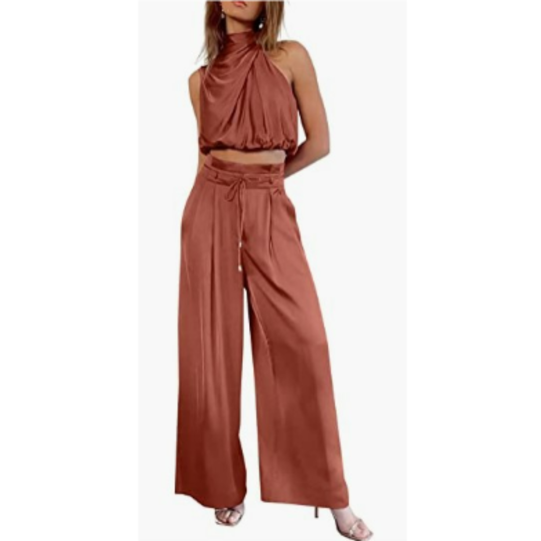 Coleena | Satijnen Co-ord Set