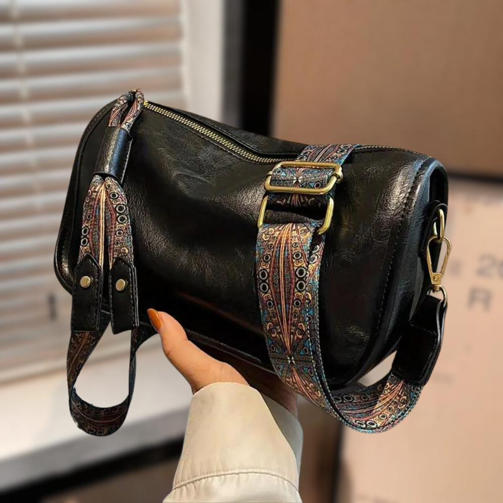 Vaness | Vintage Crossbody Tas met Statement Band