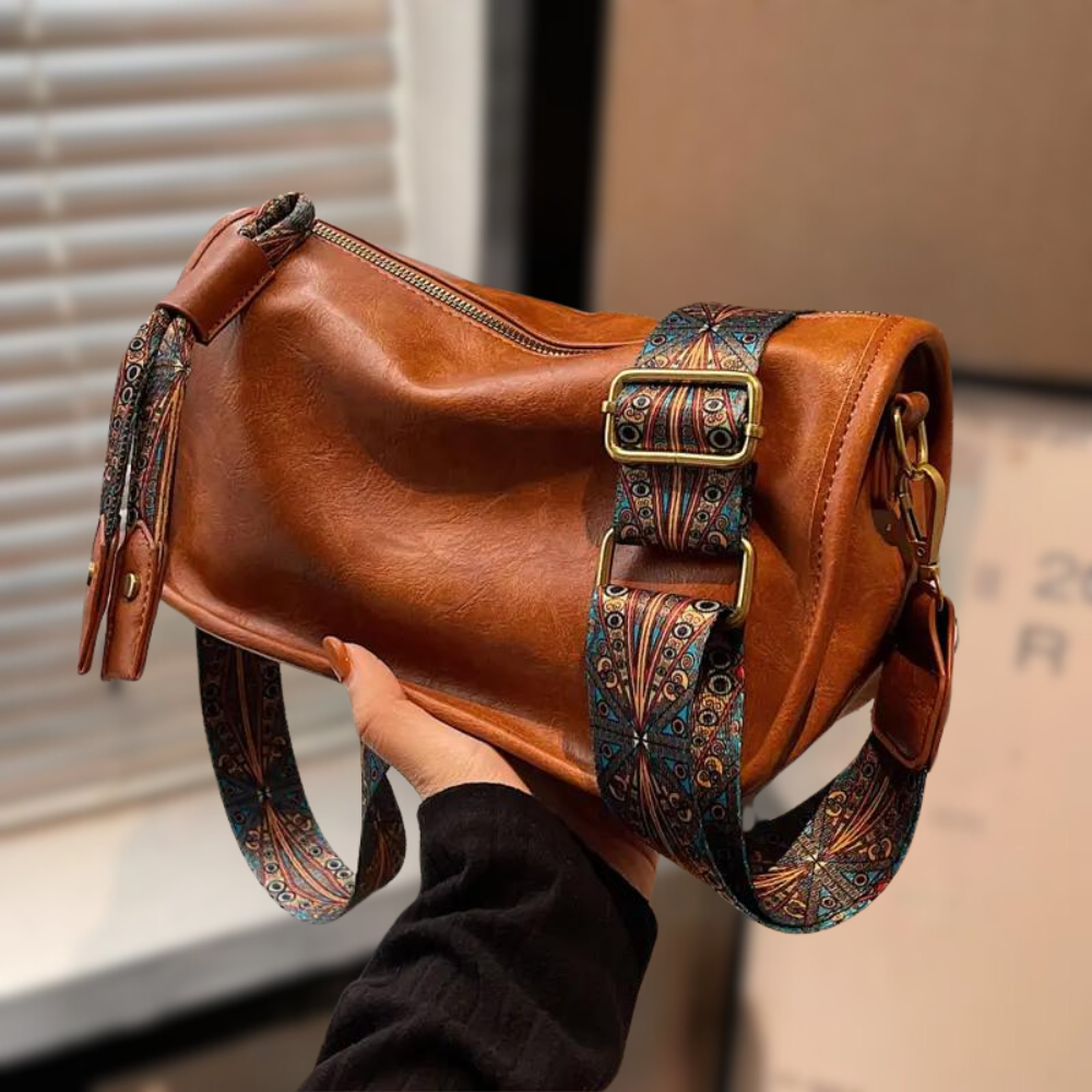 Vaness | Vintage Crossbody Tas met Statement Band
