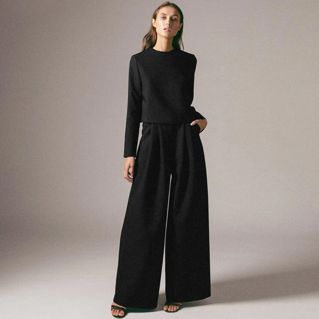 Chique comfortabele dames set met elegante structuur