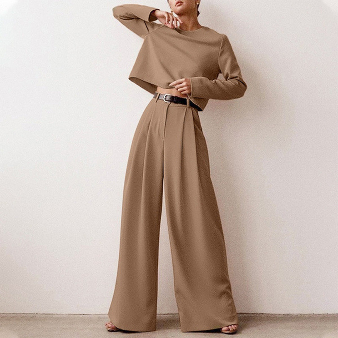 Chique comfortabele dames set met elegante structuur