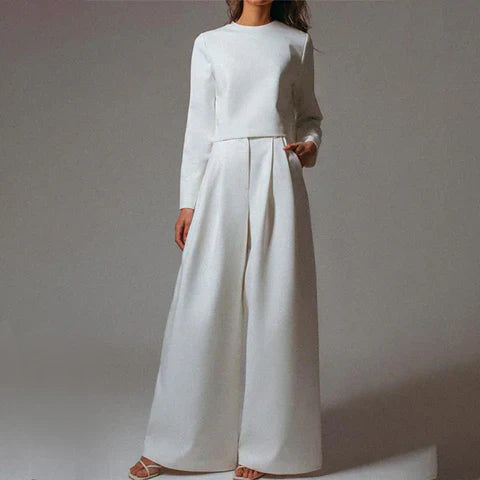 Chique comfortabele dames set met elegante structuur