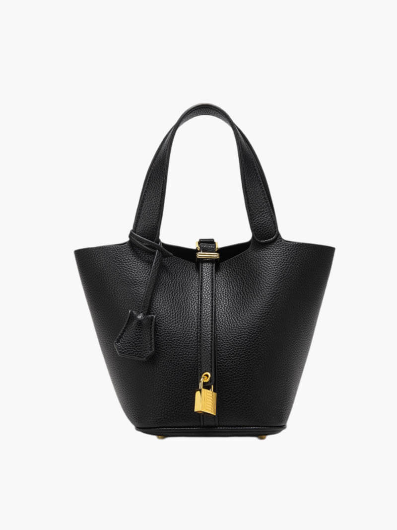 Lilla | Luxe Handtas met Gouden Slotdetail