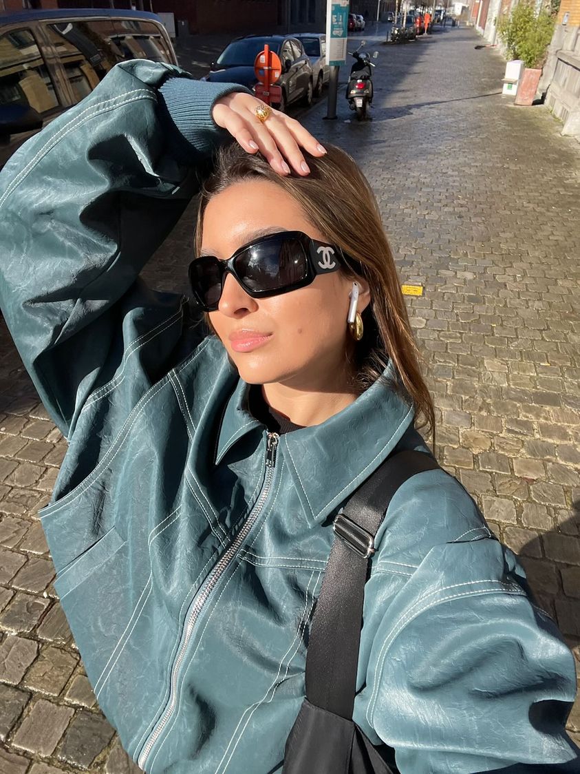Letizia | Oversized Contrast Jacket met Streetstyle Flair