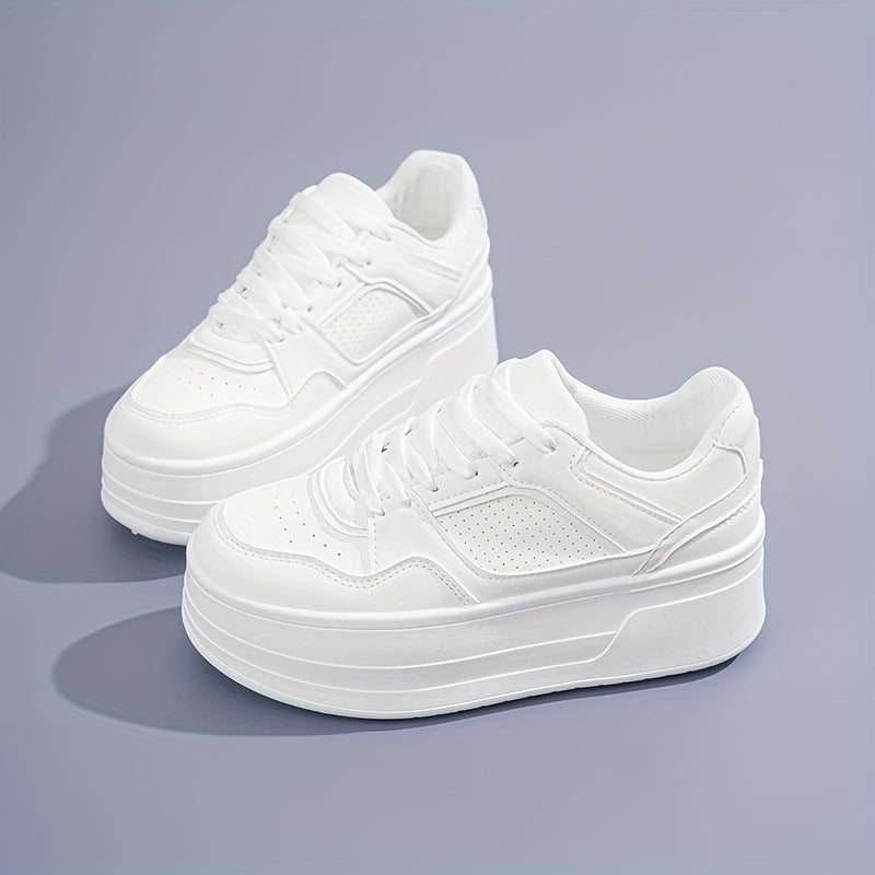 Hanya | Witte Plateau Sneakers met Streetstyle Edge