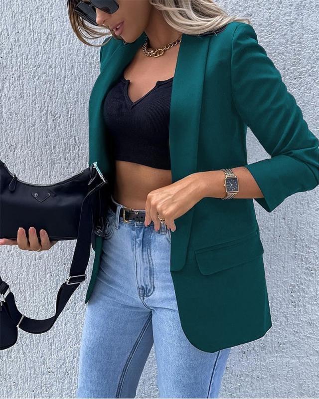 Trendy Comfortabele Dames Blazer met Zakken